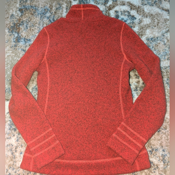 North Face Women's Red Sweater Fleece Jacket - Picture 2 of 7
